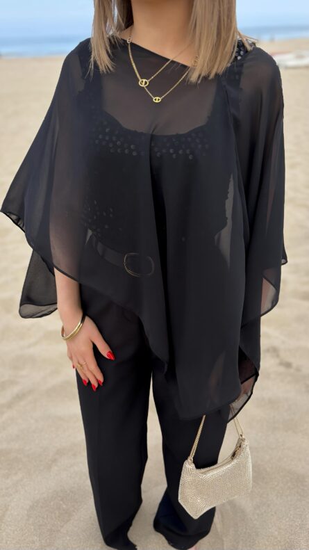 TOP À SEQUINS - NOIR – Image 2