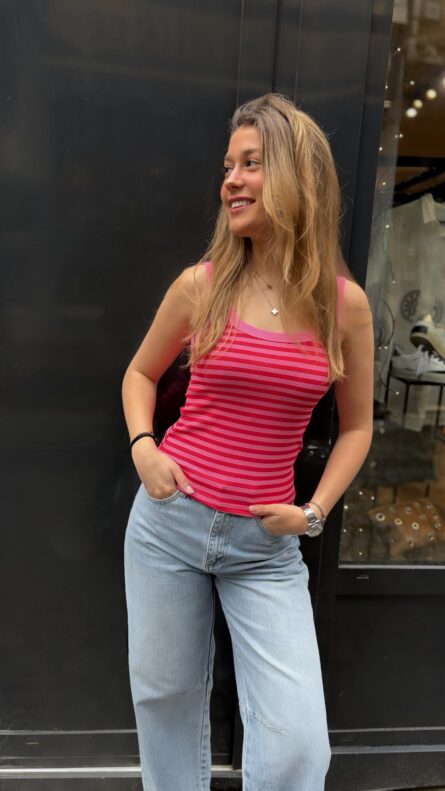 TOP MARINIÈRE - ROSE – Image 3