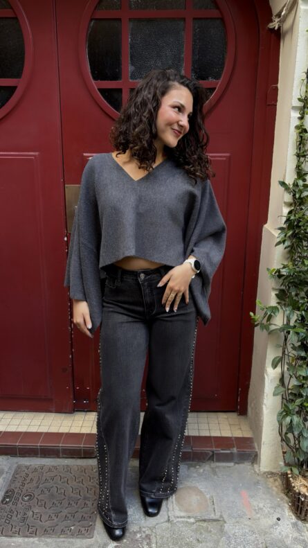 PULL AURORE - GRIS – Image 3