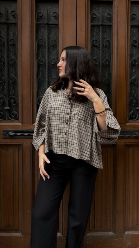 CHEMISE JU - MARRON – Image 3